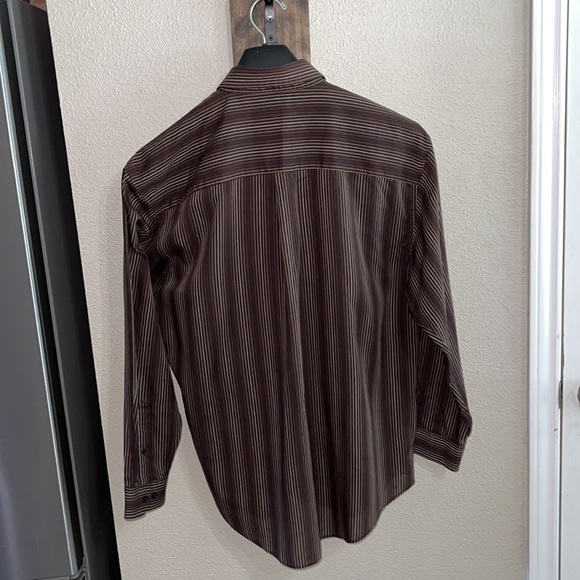 Van Heusen Studio wrinkle free stain shield men’s long sleeve button down shirt - Picture 8 of 16